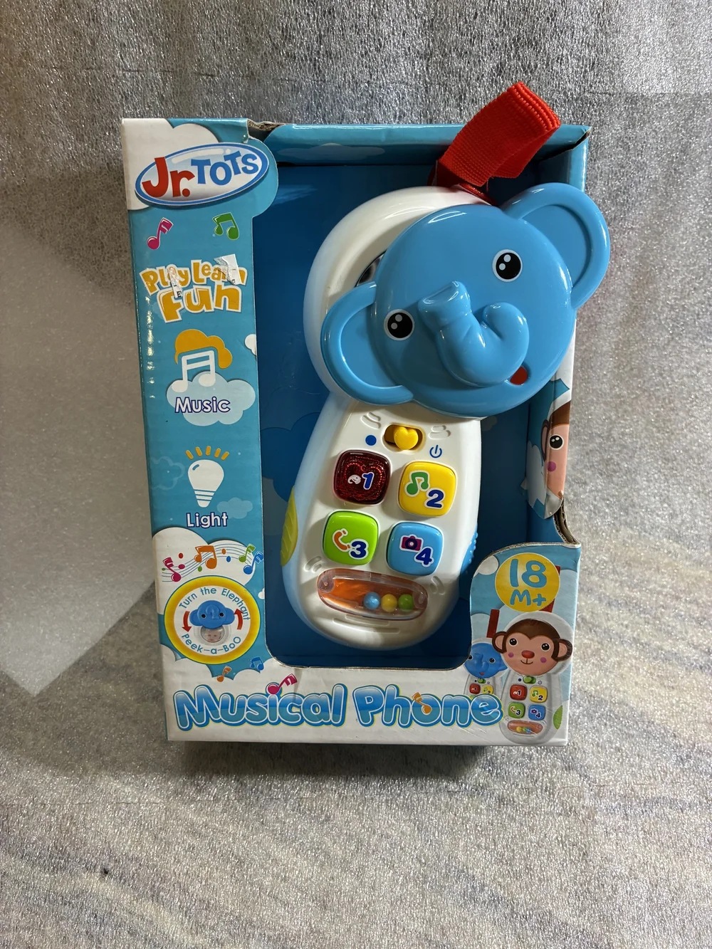 Blue Elephant Musical Phone - Kids Toy